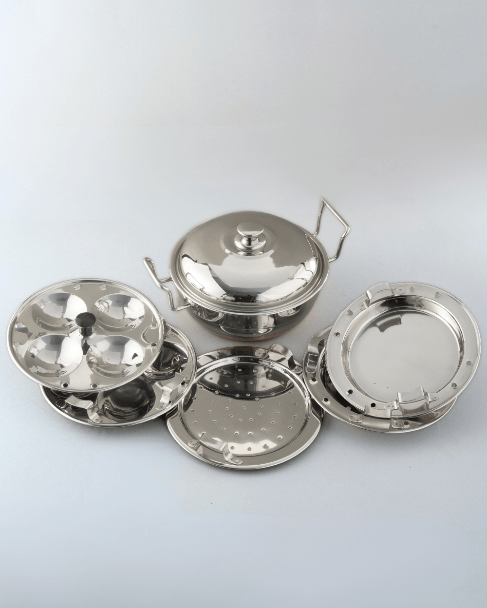 Steel Hefty Multi Kadai Copper Bottom