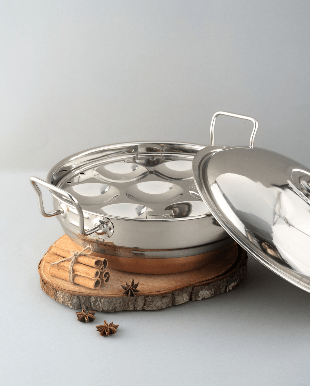 Steel Hefty Multi Kadai Copper Bottom