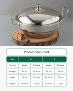 Steel Hefty Multi Kadai Copper Bottom