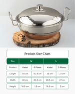 Premium Steel Hefty Multi Kadai Copper Bottom
