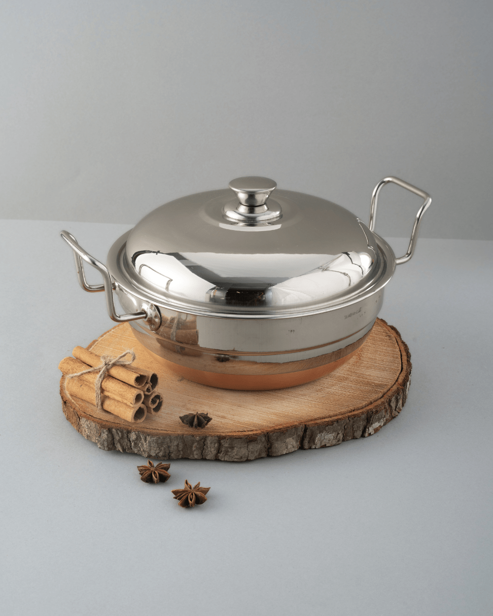Steel Hefty Multi Kadai Copper Bottom