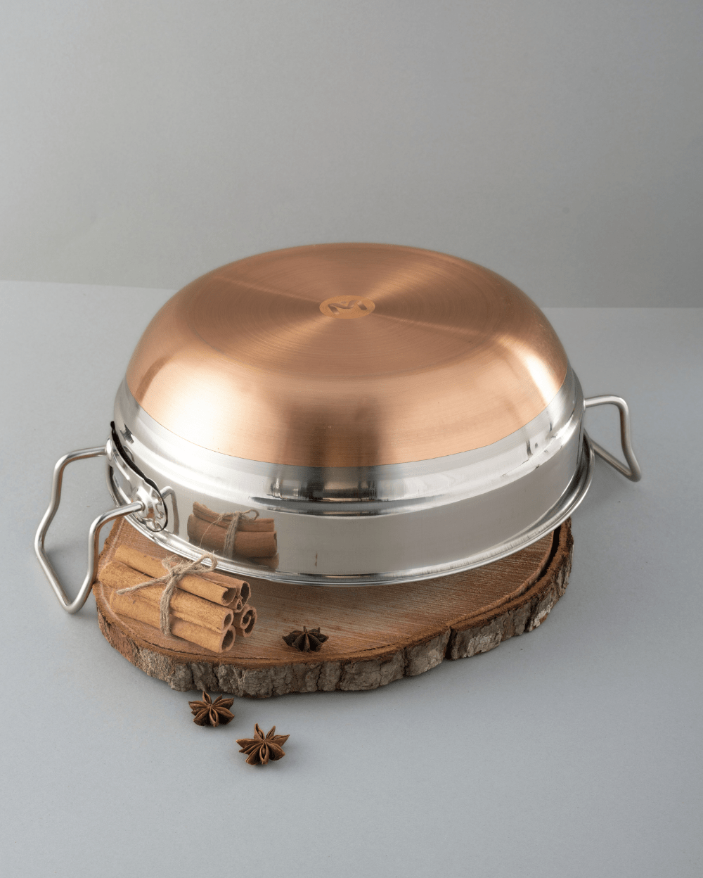 Steel Hefty Multi Kadai Copper Bottom