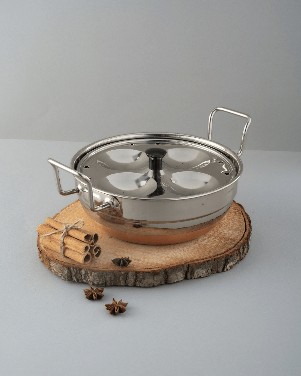 Steel Hefty Multi Kadai Copper Bottom