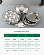 Steel Hefty Multi Kadai Induction Bottom
