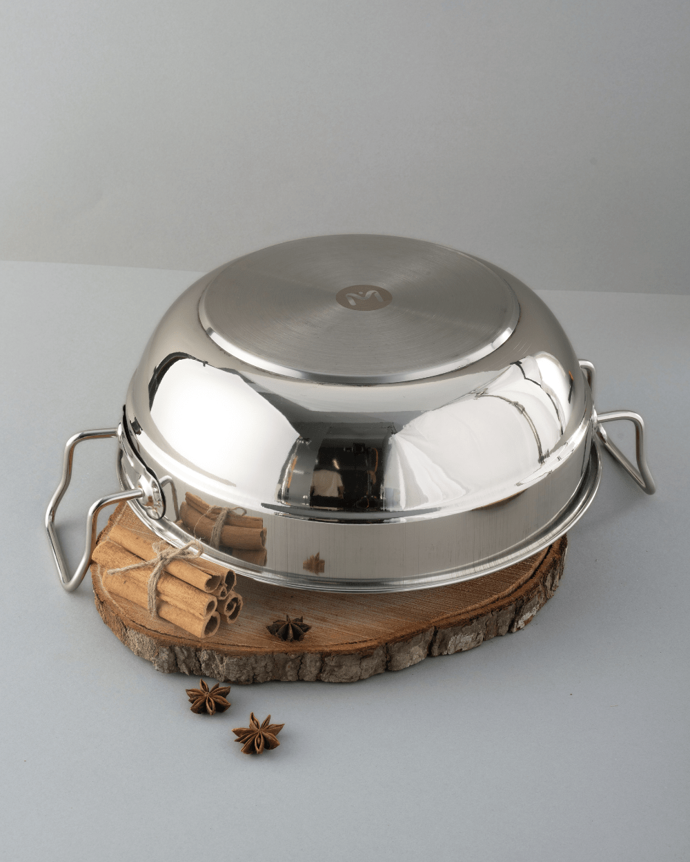 Steel Hefty Multi Kadai Induction Bottom