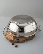 Steel Hefty Multi Kadai Induction Bottom