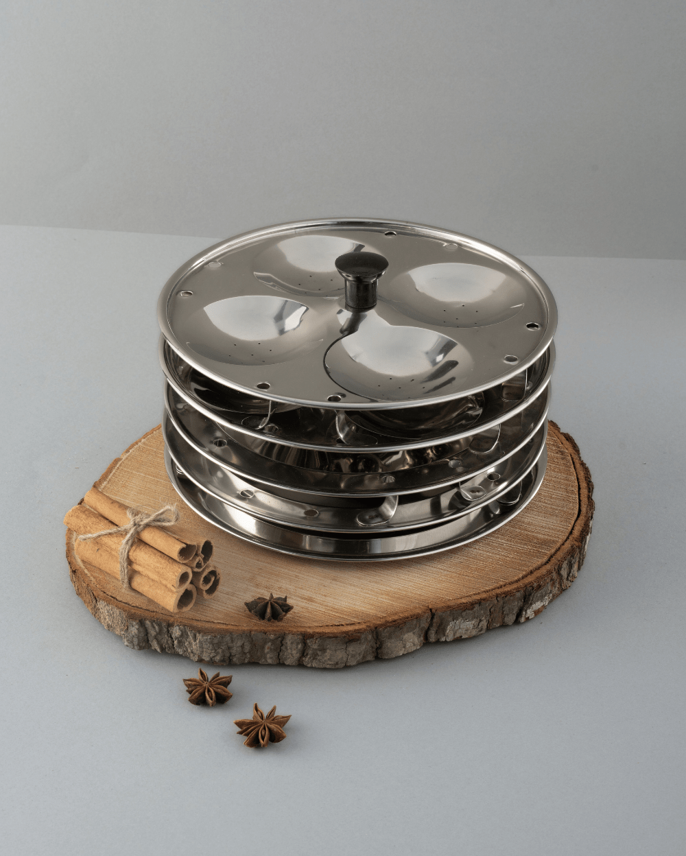 Steel Hefty Multi Kadai Induction Bottom
