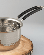 Authentic Steel Hefty Saucepan Hammered Set