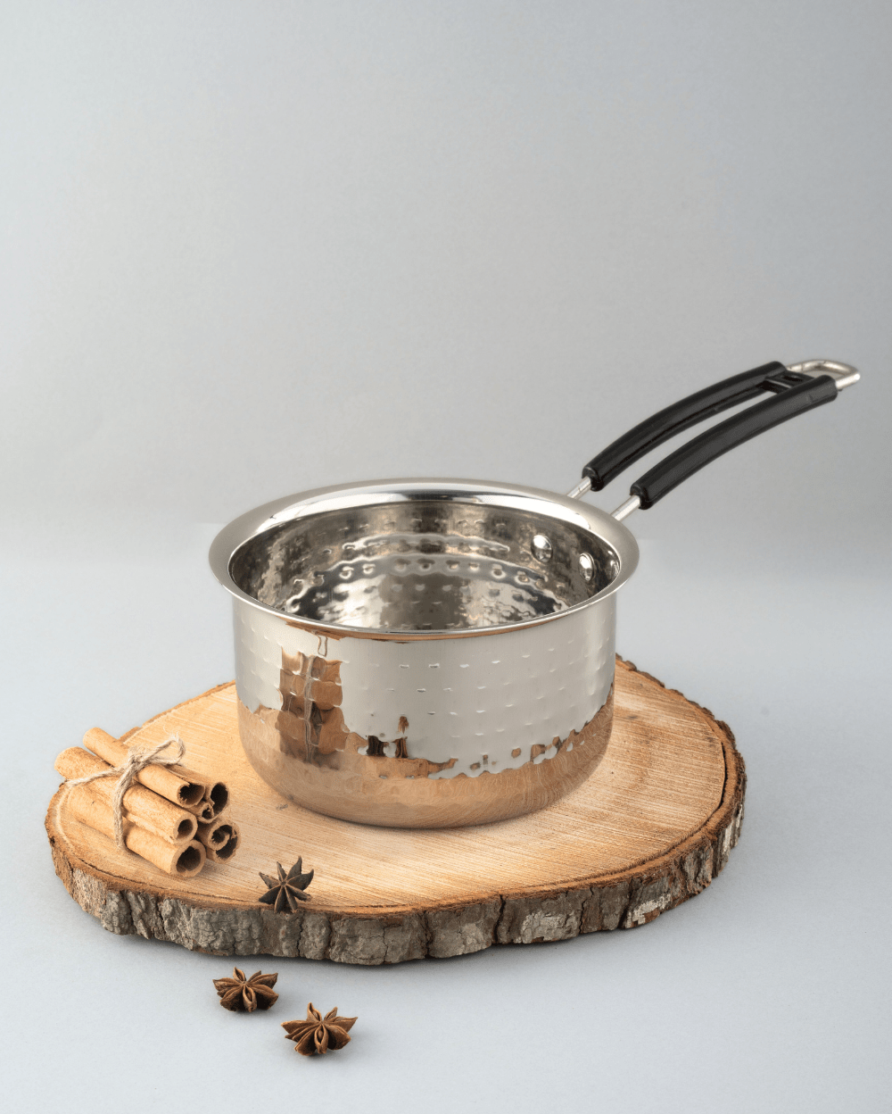 Best Steel Hefty Saucepan Hammered Set