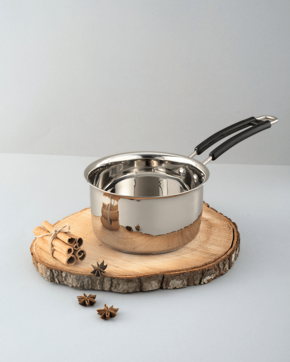 Authentic Steel Hefty Saucepan Induction Bottom Set