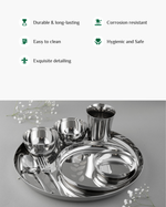 Steel Hefty Thaliset 8 Pcs