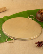Traditional Brass Tawa Combo – Brass Robust Dosa Tawa + Brass Premium Hammered Roti Tawa